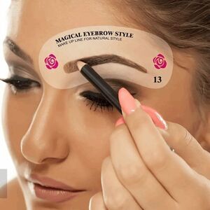 Perfect Eyebrow Stencil Reusable Kit - 24 Different Choices